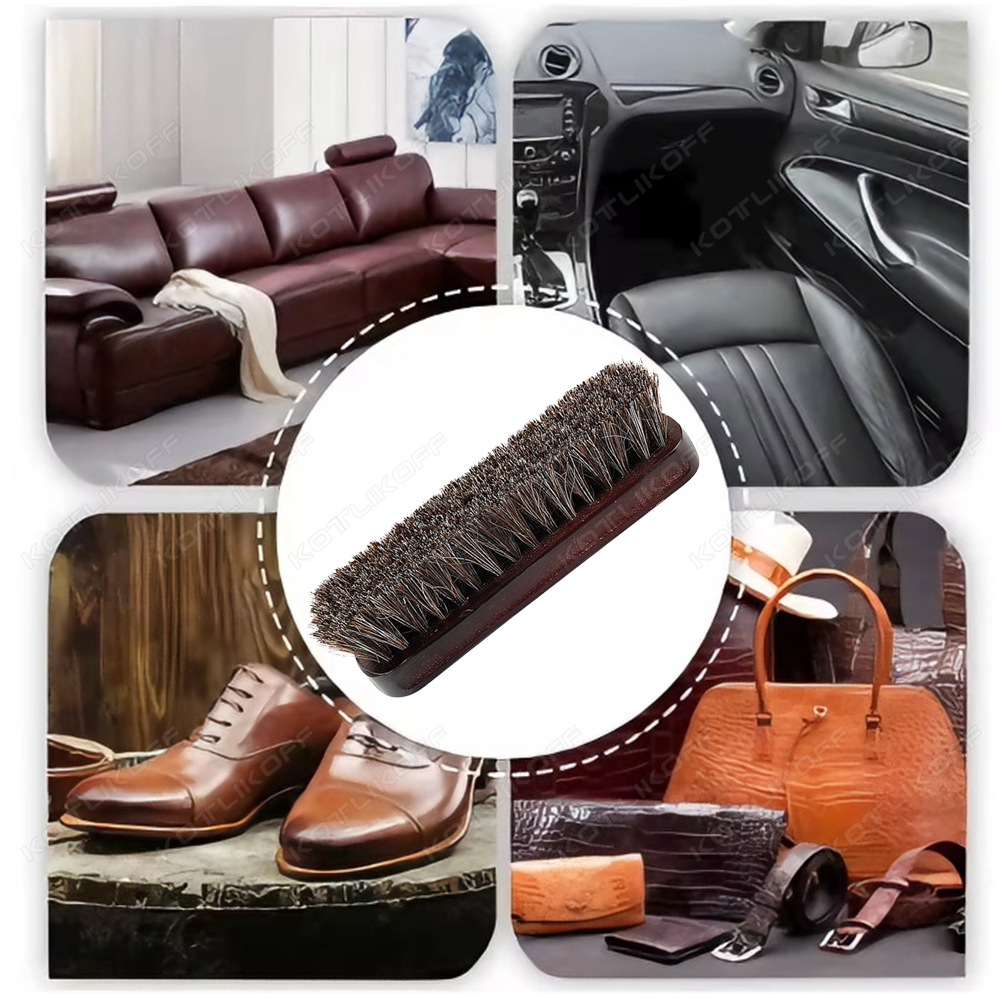 Premium Horsehair Shoe Brush F - Dirt Brush Interior recension och pris