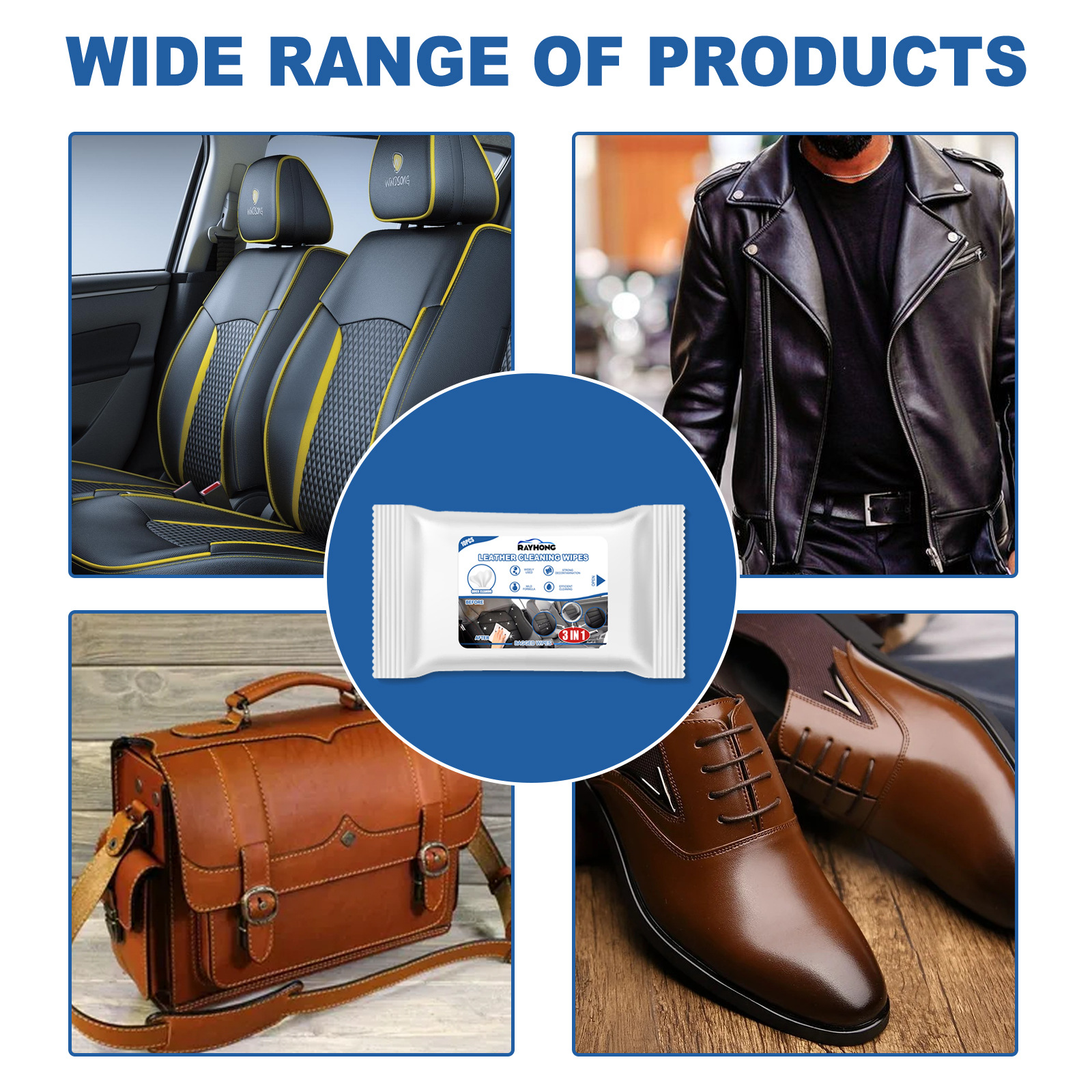 Car Leather Cleaning Wipes, Se - Dirt Brush Interior recension och pris