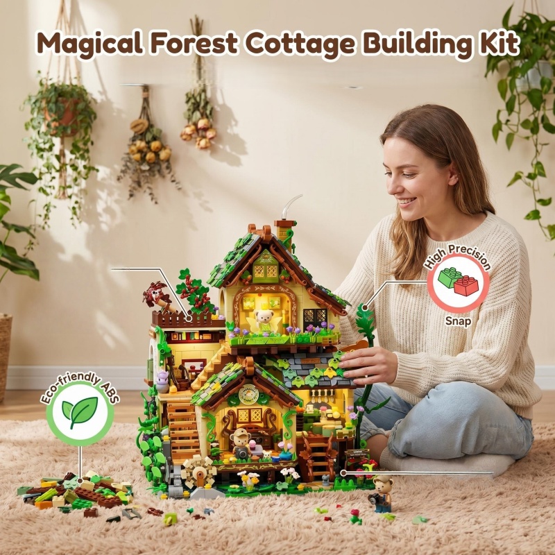 Whimsical Forest Elf Cottage B - Interior Detailing Kit recension och pris