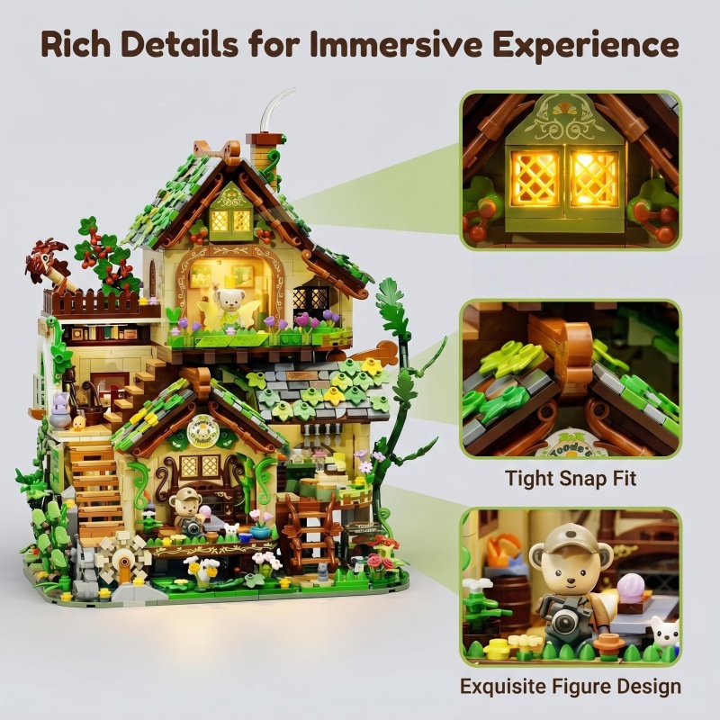 Whimsical Forest Elf Cottage B - Interior Detailing Kit recension och pris