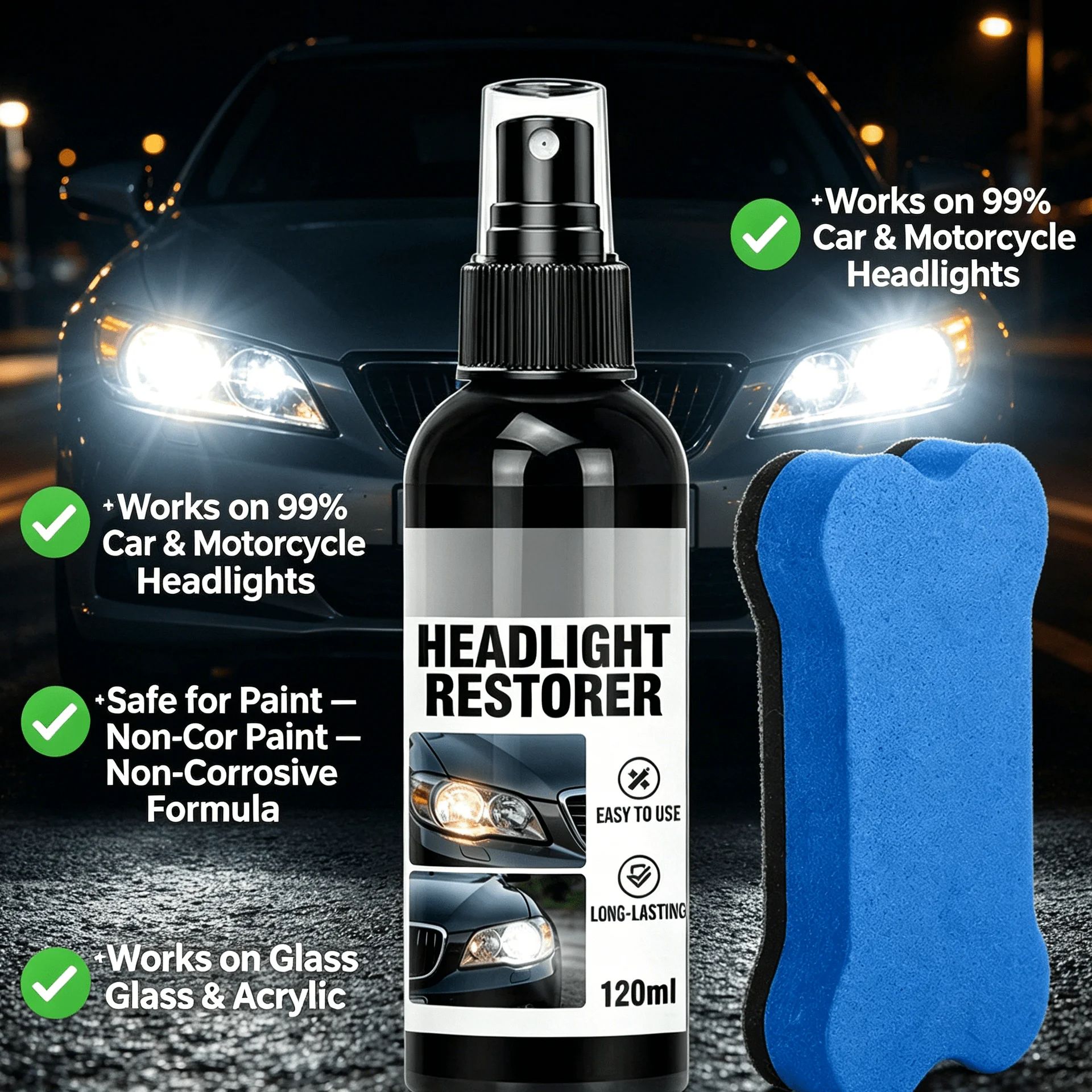 120ml Black Shine Plastic Rest - Trim Restorer Plastic recension och pris