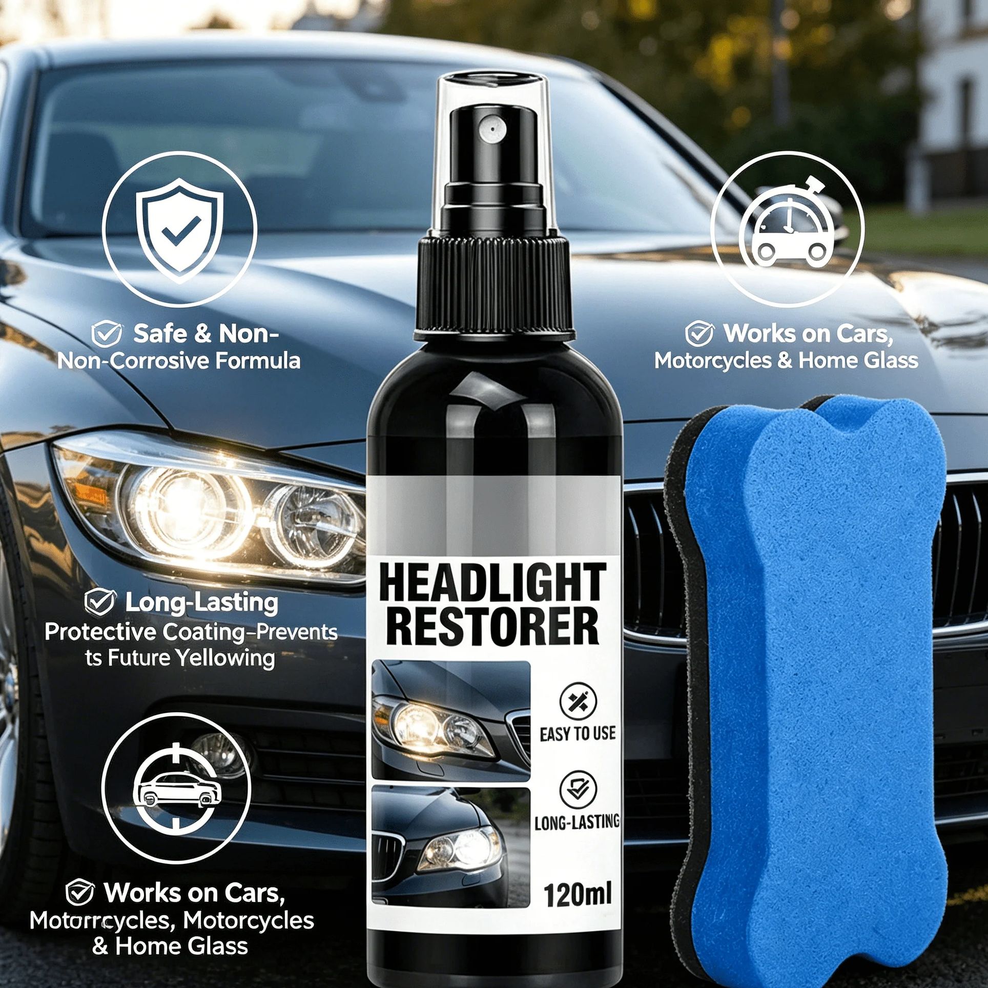 120ml Black Shine Plastic Rest - Trim Restorer Plastic recension och pris