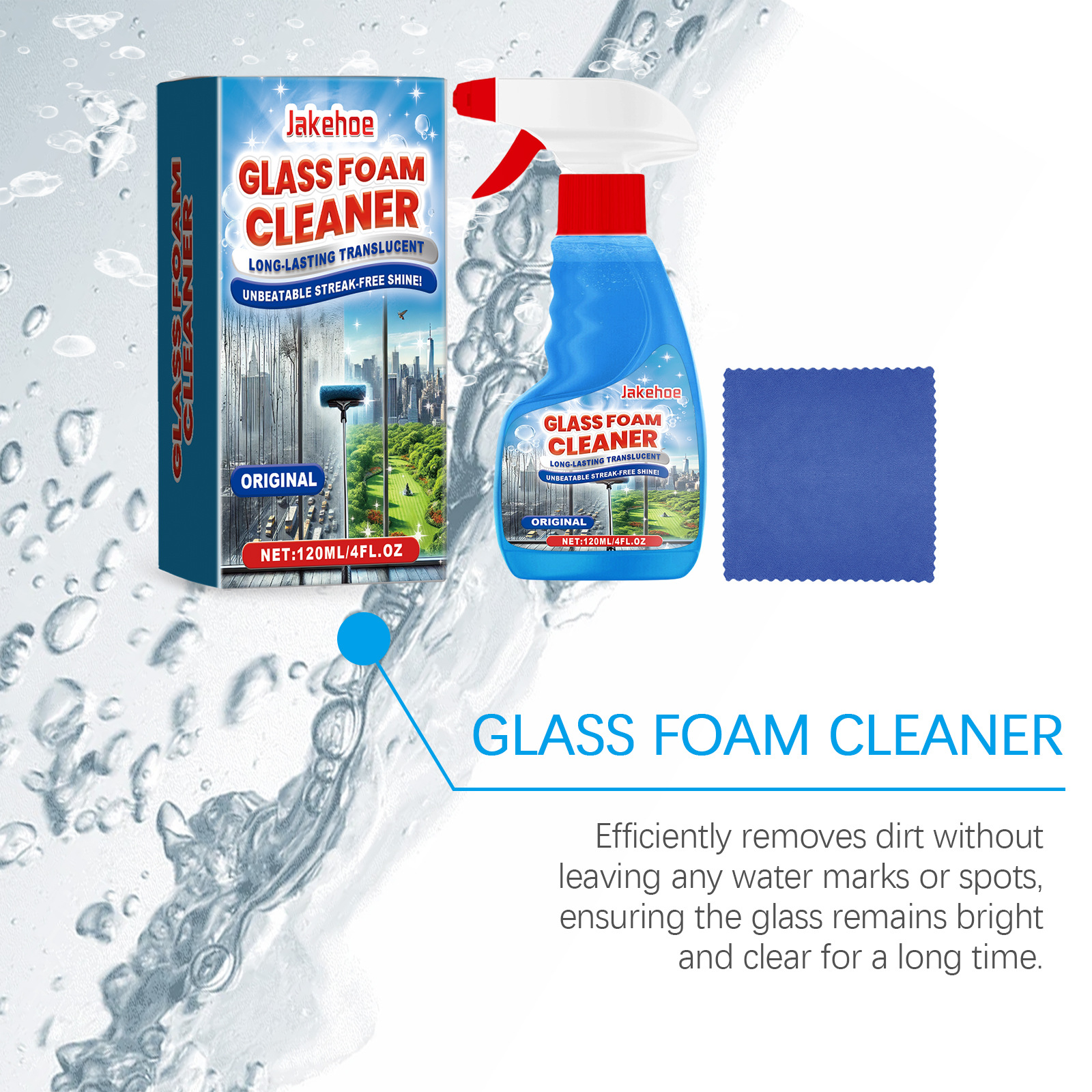 Foaming Glass Cleaner Spray St - Glass Cleaner Streak recension och pris