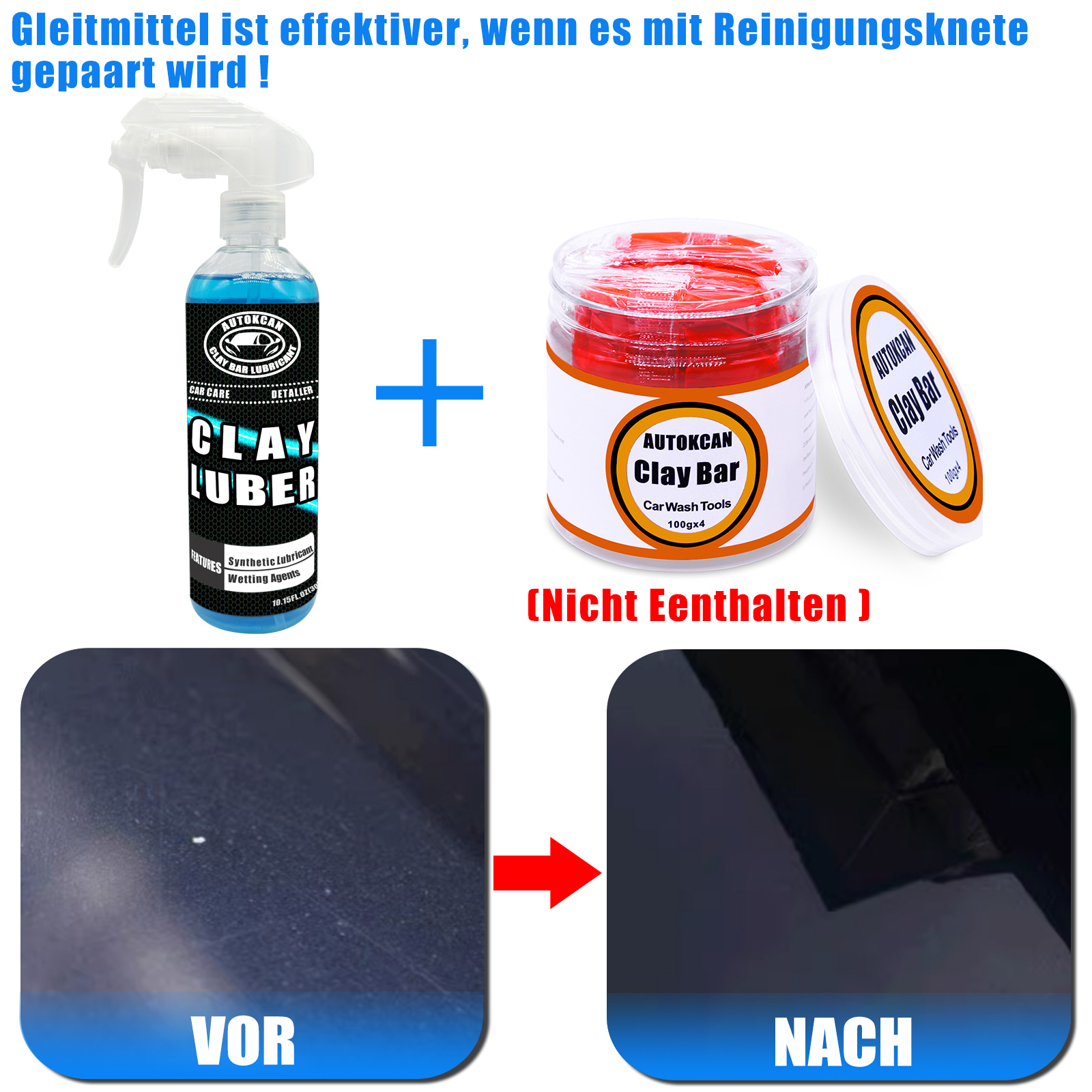 200G Car Clay Bar And 300ml Ma - Clay Bar Lubricant recension och pris