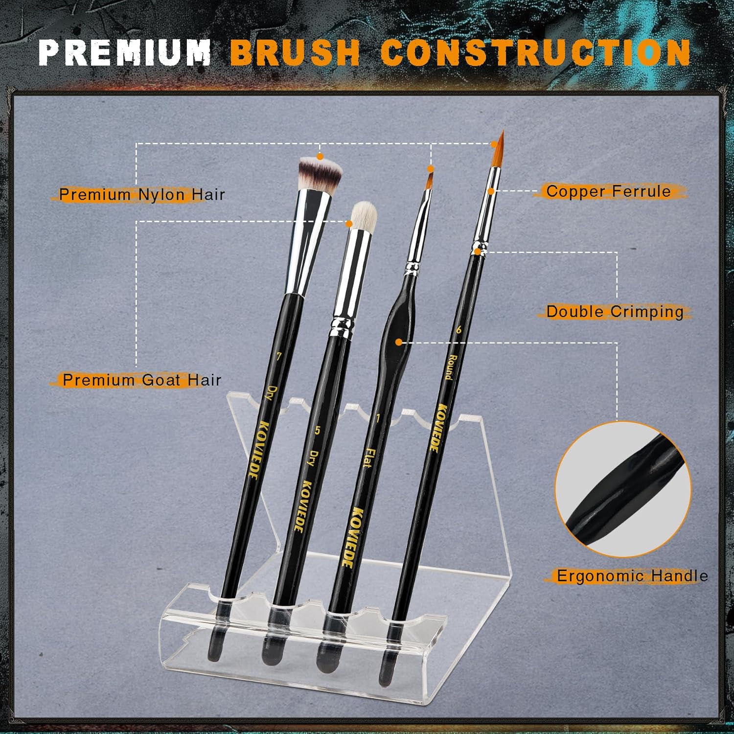 20Pcs Miniature Paint Brushes  - Detailing Brush Set recension och pris
