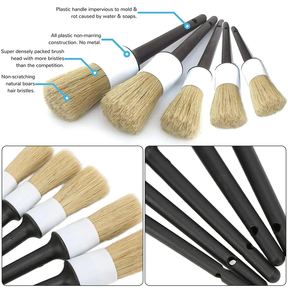 5PCS Cleaning Tools  Auto Car  - Dirt Brush Interior recension och pris