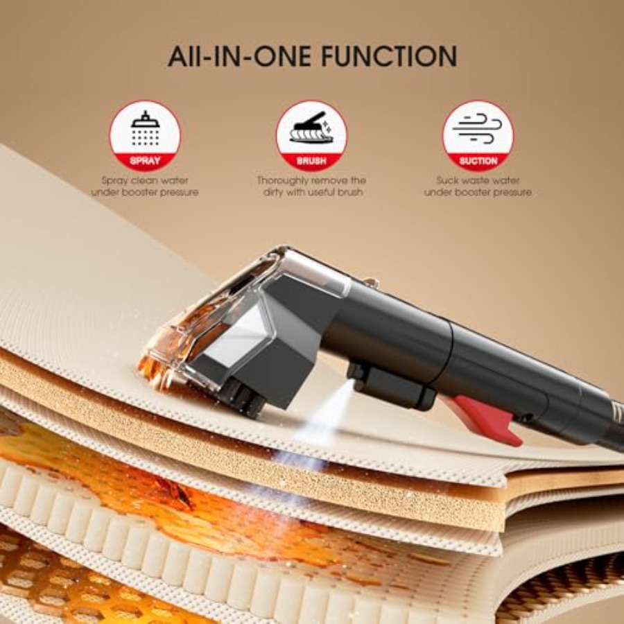 Portable Carpet Upholstery Cle - Car Cleaning Brush recension och pris