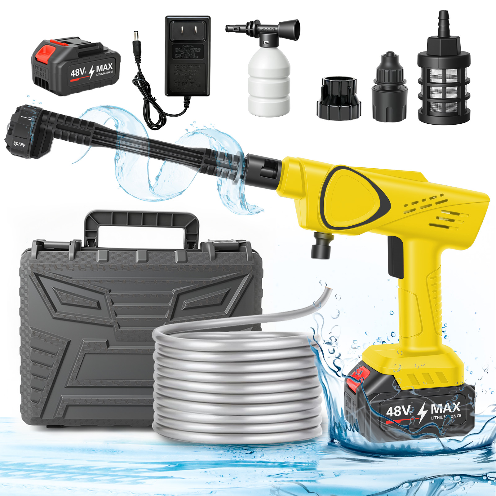 21V Portable Cordless Pressure - Car Shampoo Ph recension och pris