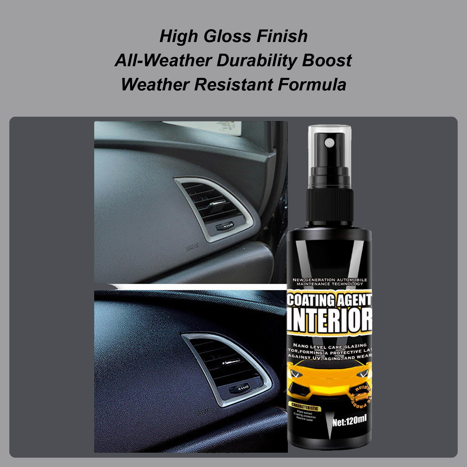 Interior Detailer Spray 120ml  - Seat Cleaner Fabric recension och pris