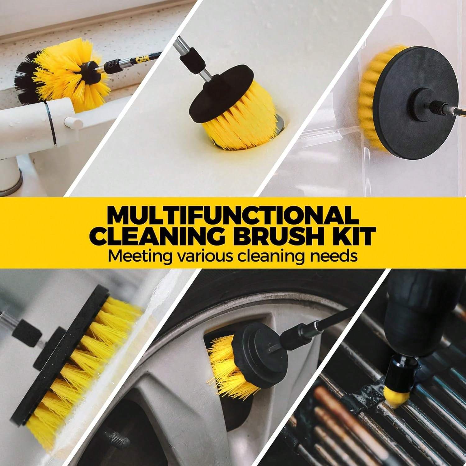 20Pack Drill Brush Attachments - Car Cleaning Brush recension och pris