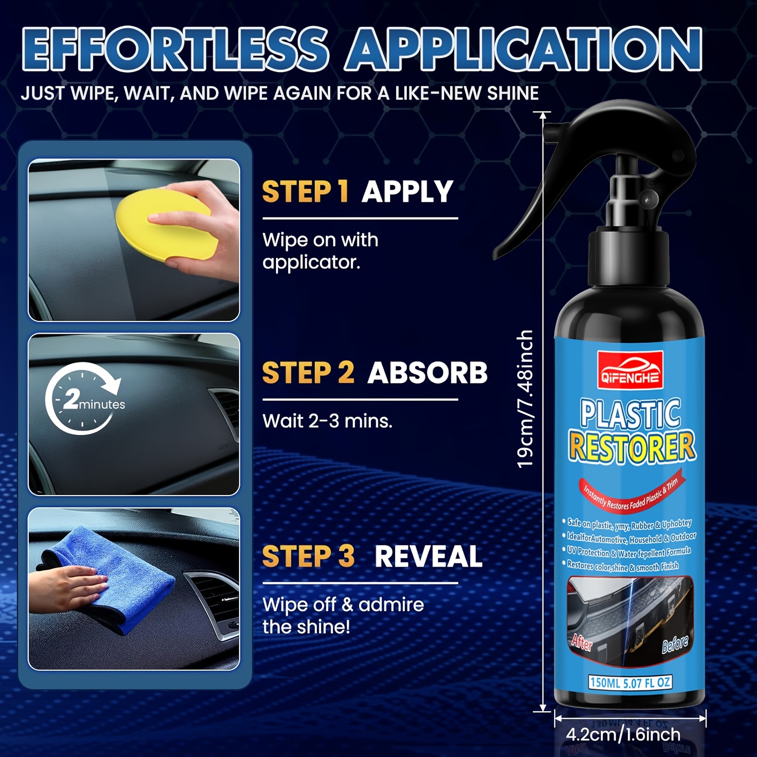 Black Trim And Plastic Restore - Trim Restorer Plastic recension och pris