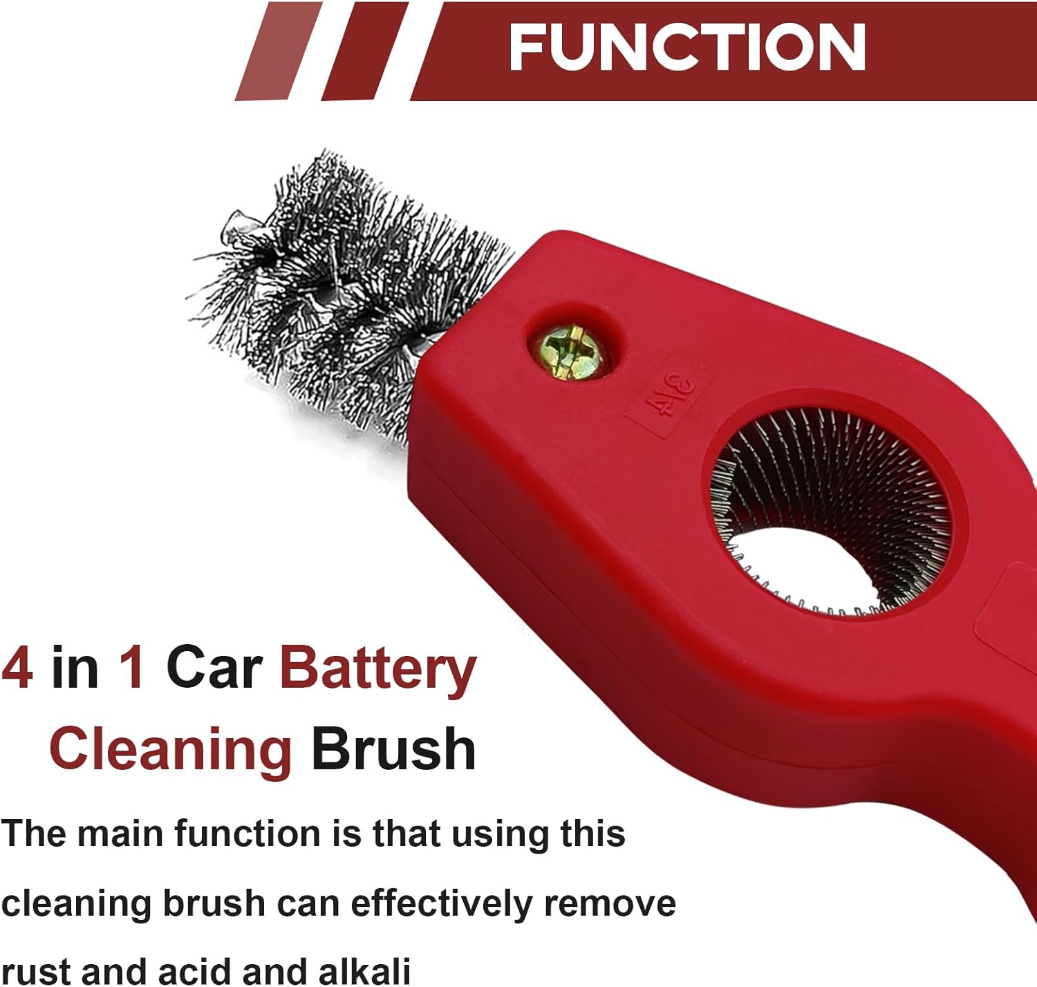 4 in 1 Car Battery Terminal Cl - Car Cleaning Brush recension och pris