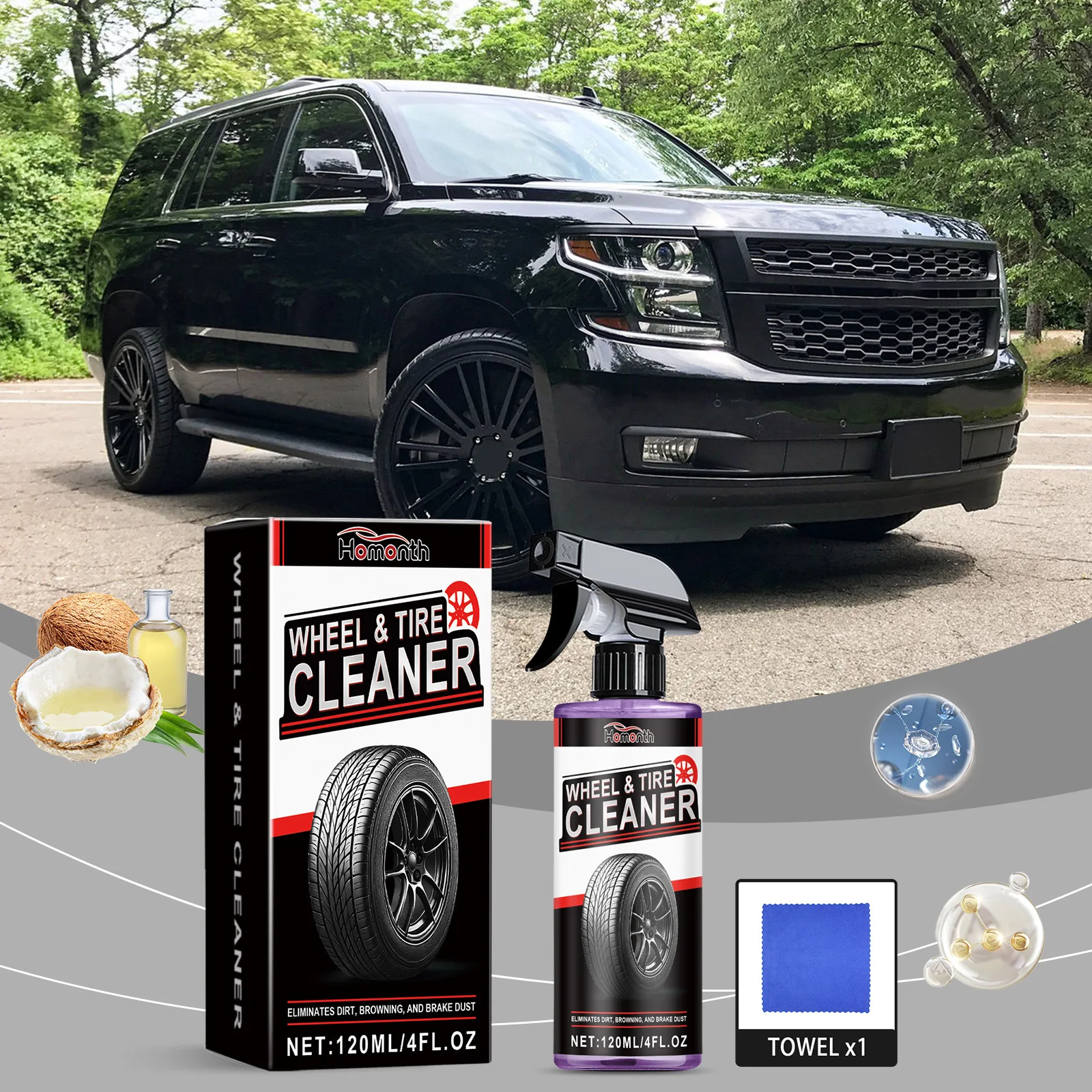 Professional Wheel Tire Cleane - Wheel Cleaner Alloy recension och pris