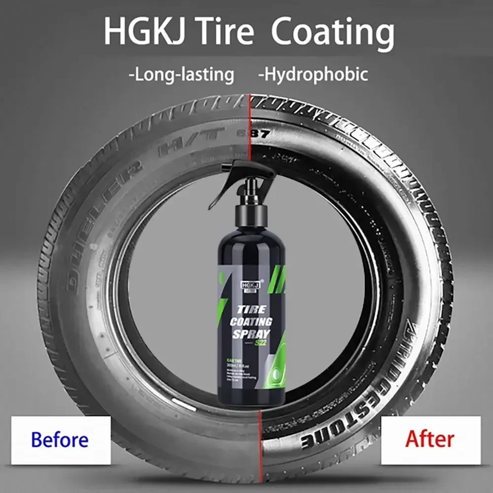 HGKJ S22 Car Tire Gloss Spray, - Tire Shine Spray Sealant recension och pris