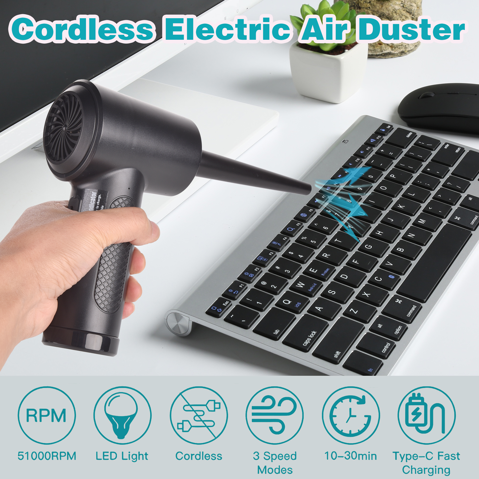 Compressed Air Duster for Comp - Dryer Car Blower recension och pris