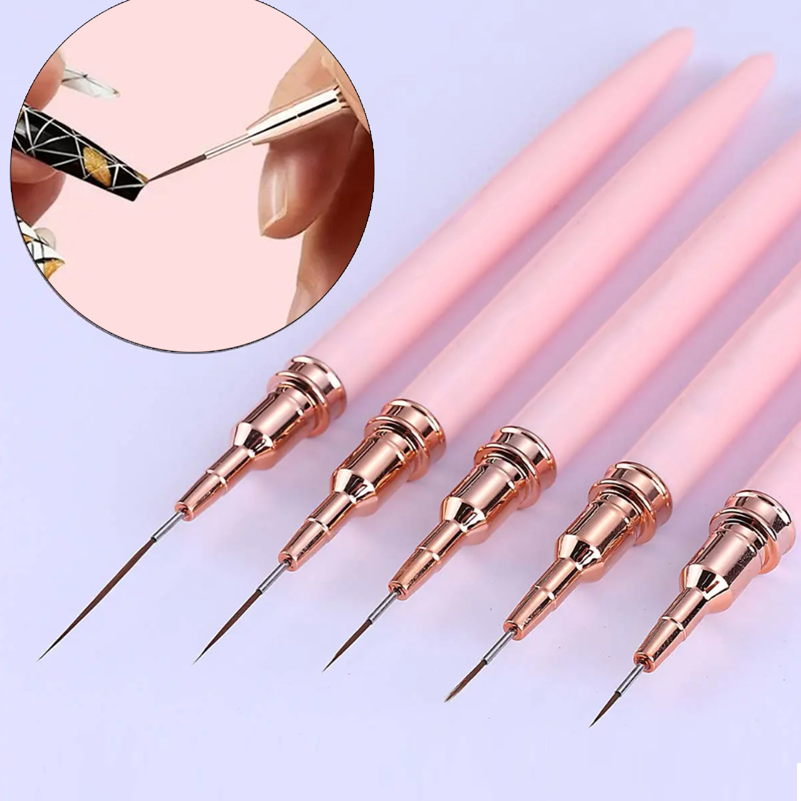 5-Piece Nail Art Pen Set, Ultr - Detailing Brush Set recension och pris