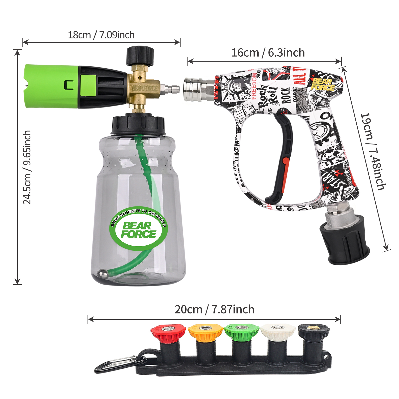 BEAR FORCE Pressure Washer Foa - Foam Cannon Car Wash recension och pris